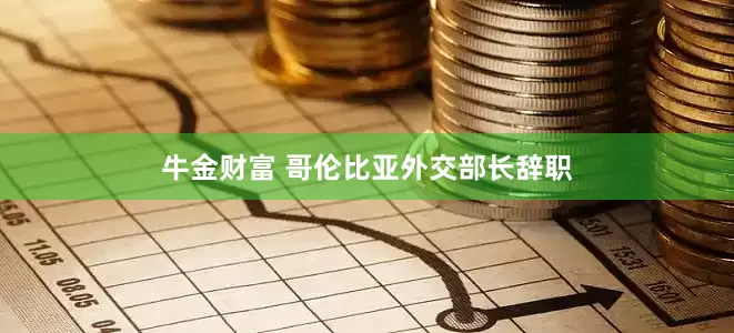 牛金财富 哥伦比亚外交部长辞职